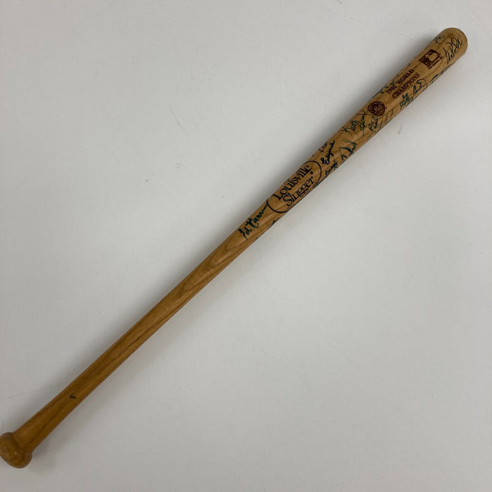 1986 New York Mets World Series Champs Team Signed Mini Bat 30+ Sigs  JSA COA