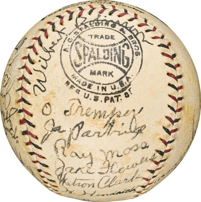 The Finest 1927 Brooklyn Dodgers (Robins) Team Signed NL Baseball PSA DNA COA