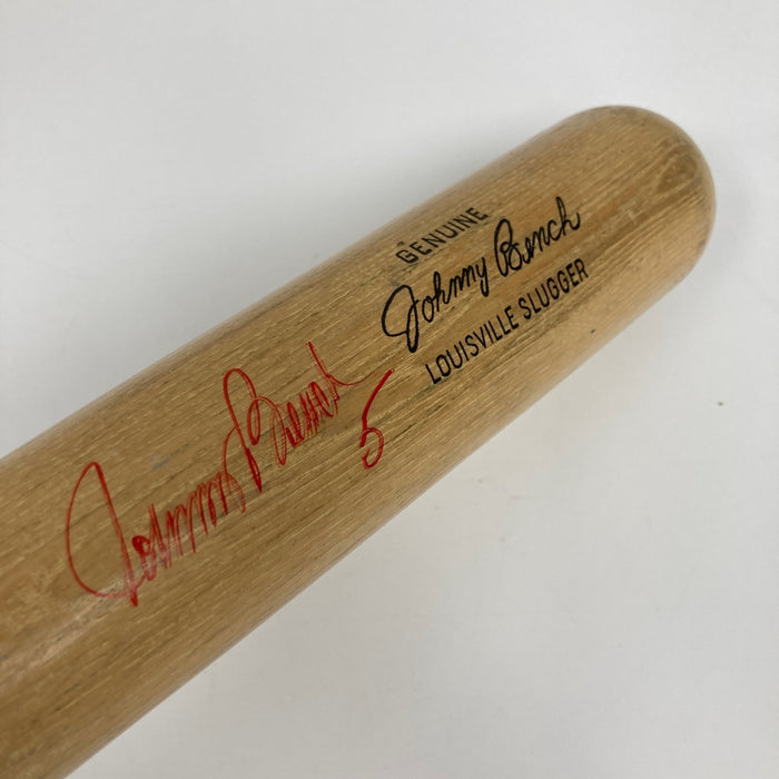 Johnny Bench Signed Louisville Slugger Game Model Baseball Bat JSA COA