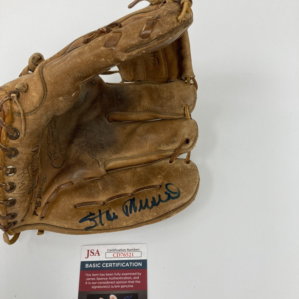 Stan Musial Signed Vintage 1950's Game Model Baseball Glove JSA COA