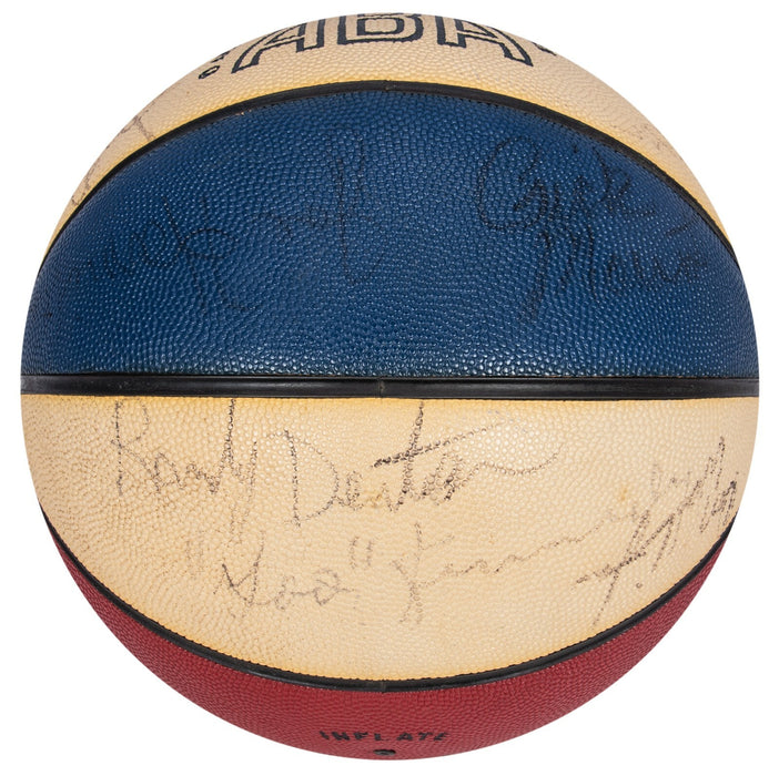 1974-75 Utah Stars Team Signed ABA Official Rawlings Basketball Beckett COA
