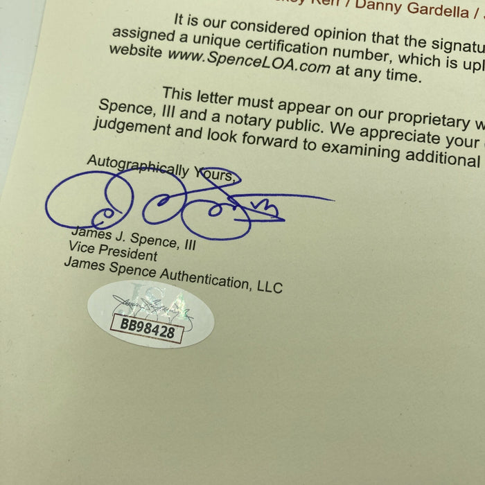 Extraordinary Martin Dihigo Signed 1940's Baseball JSA COA Hall Of Fame