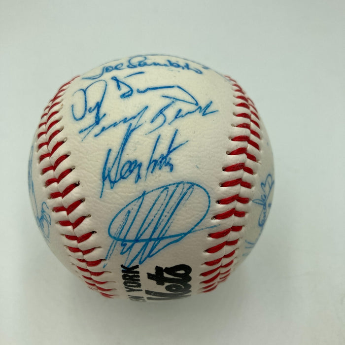 1985 - 1986 New York Mets Team Signed Baseball 28 Sigs With Gary Carter
