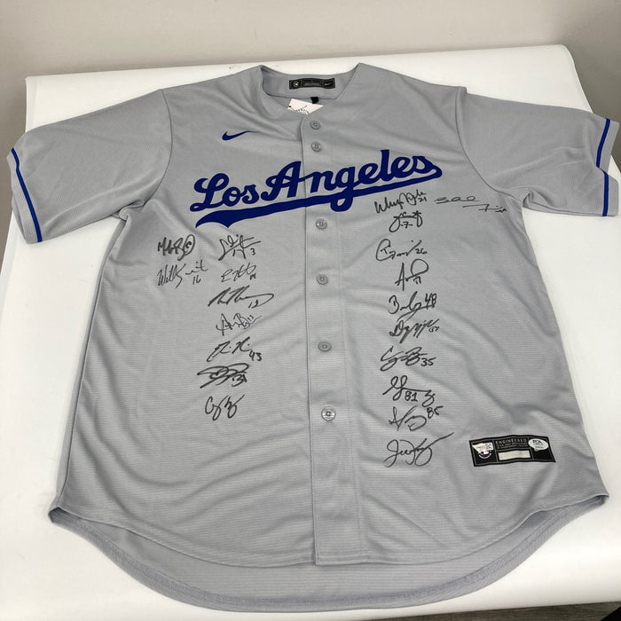 2020 Los Angeles Dodgers World Series Champs Team Signed Jersey PSA DNA COA