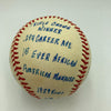 Frank Robinson Signed Heavily Inscribed Career STAT Baseball Reggie Jackson COA
