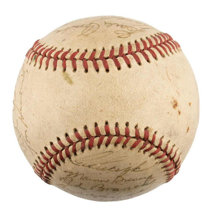 1942 New York Yankees Team Signed Baseball Joe Dimaggio PSA DNA COA