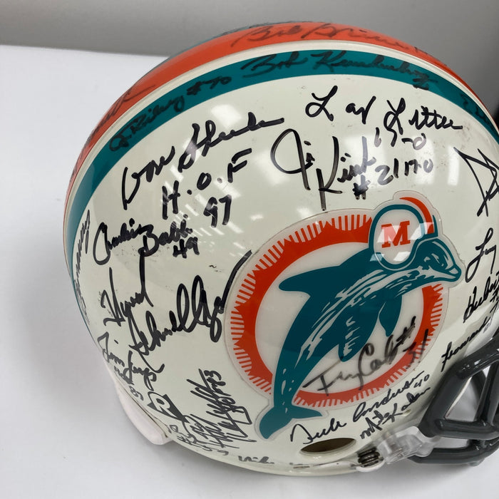 1972 Miami Dolphins Super Bowl Champs Team Signed Full Size Helmet JSA COA
