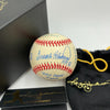 Frank Robinson Signed Heavily Inscribed Career STAT Baseball Reggie Jackson COA