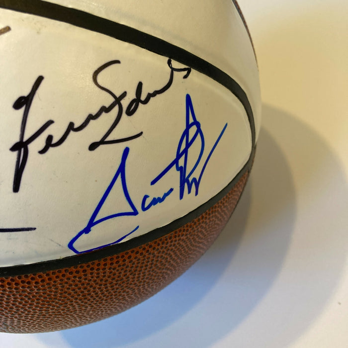 Scottie Pippen Dennis Rodman HOF Induction Class Of 2011 Signed Basketball JSA