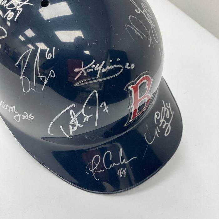 2004 Boston Red Sox World Series Champs Team Signed Helmet JSA COA