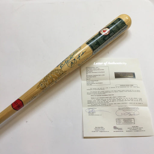 1967 Boston Red Sox AL Champs Team Signed Baseball Bat Carl Yastrzemski JSA COA