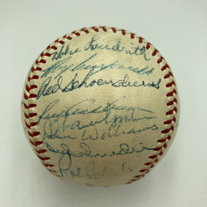 1953 All Star Game Team Signed Baseball With Jackie Robinson 25 Sigs Beckett COA