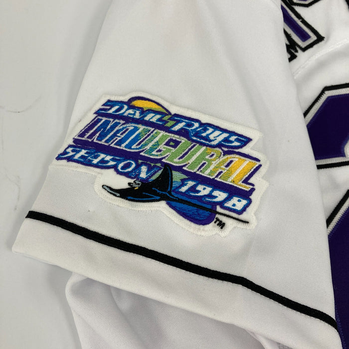 Fred McGriff Signed Game Issued Tampa Bay Devil Rays Russell Jersey JSA COA