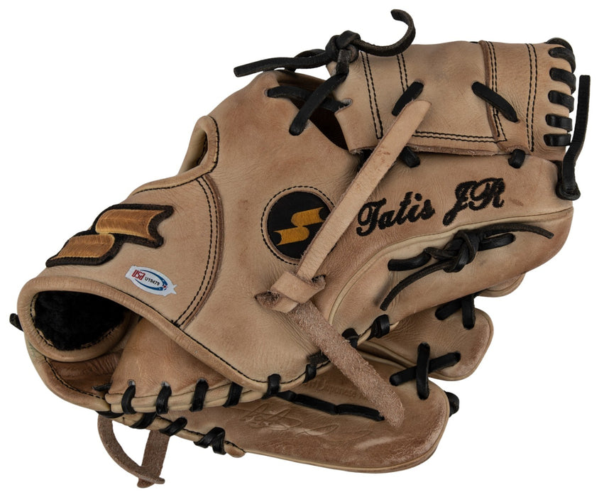 Fernando Tatis Jr. MLB Debut Game Used Photo Matched Baseball Glove With COA