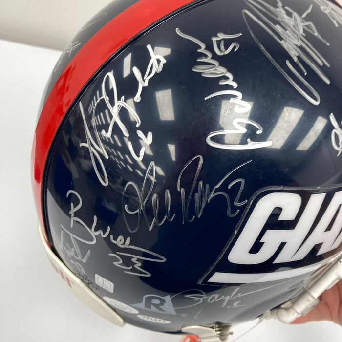 1986 New York Giants Super Bowl Champs Team Signed Full Size Helmet