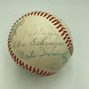 Beautiful 1977 Hall Of Fame Induction Multi Signed Baseball 23 Sigs JSA COA