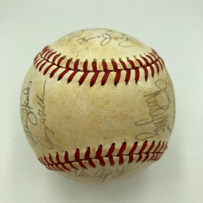 1981 New York Yankees American League Champs Team Signed Baseball