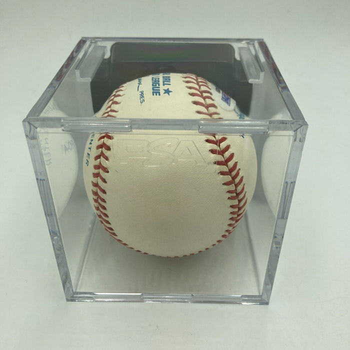 Mickey Mantle Signed American League Baseball PSA DNA Graded 10 GEM MINT