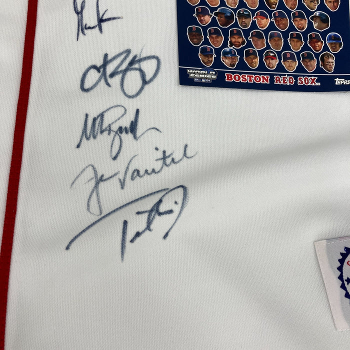 2004 Boston Red Sox World Series Camps Team Signed Majestic Jersey PSA DNA COA