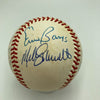 Mickey Mantle Willie Mays Hank Aaron 500 Home Run Signed Baseball PSA DNA