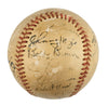 1952 New York Yankees World Series Champs Team Signed Baseball Mickey Mantle JSA