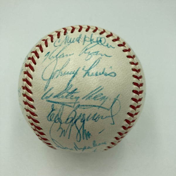 Nolan Ryan Rookie 1966 New York Mets Team Signed Baseball JSA & PSA DNA COA