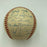 Joe Gordon 1950 Cleveland Indians Team Signed American League Baseball JSA COA
