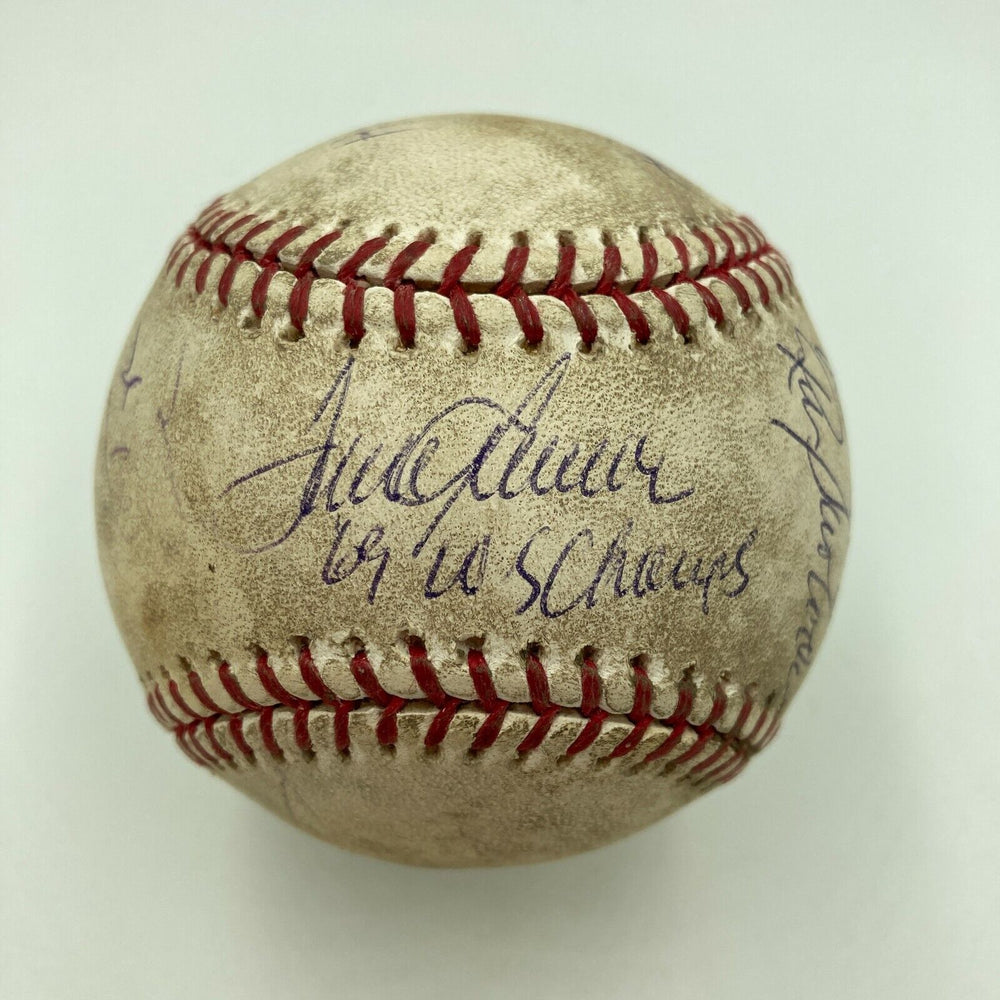 1969 Mets World Series Champs Team Signed Game Used Shea Stadium Baseball JSA