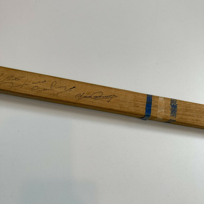 1972-73 Montreal Canadiens Signed Mini Hockey Stick 24 Sigs 11 Hall Of Famers