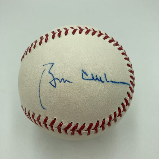 President Bill Clinton & Hillary Clinton Dual Signed Major League Baseball PSA