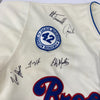 Beautiful Hall Of Fame Multi Signed Jackie Robinson Jersey 45+ Signatures JSA