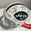 1969 New York Jets Super Bowl Champs Team Signed Authentic Game Helmet Steiner