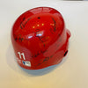 1993 Cincinnati Reds Team Signed Barry Larkin Game Model Helmet