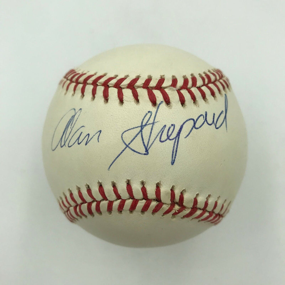 Beautiful Alan Shepard Single Signed Baseball With JSA COA Apollo Astronaut
