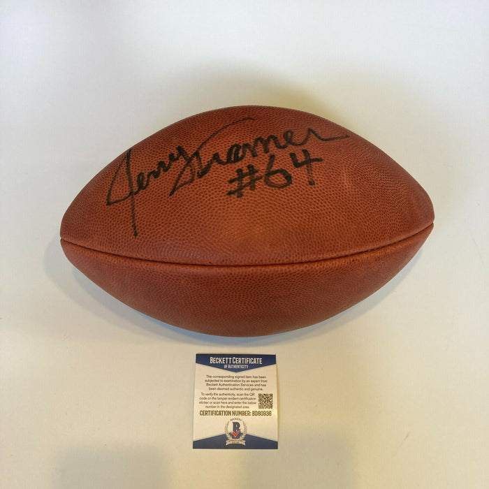 Jerry Kramer Signed Wilson NFL Game Football Beckett COA