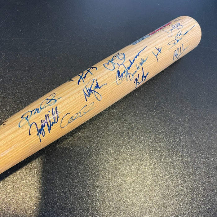 2004 Boston Red Sox World Series Champs Team Signed Baseball Bat Steiner COA