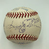 Derek Jeter Yogi Berra Reggie Jackson Yankees Legends Multi Signed Baseball JSA