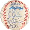 1999 Yankees Team Signed World Series Baseball Derek Jeter Mariano Rivera PSA