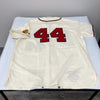 Hank Aaron Signed Authentic 1957 Milwaukee Braves Game Jersey Upper Deck UDA COA