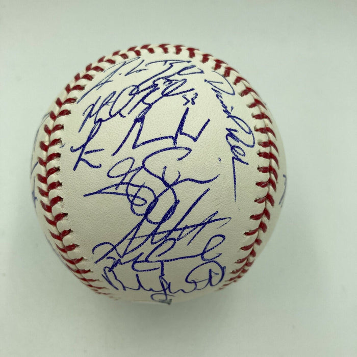 RARE 2001 Arizona Diamondbacks World Series Champs Team Signed Baseball JSA COA