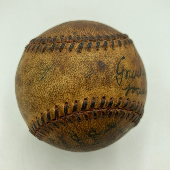 Lefty George Single Signed 1915 Official National League Baseball