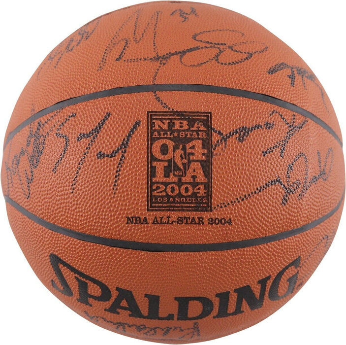 Kobe Bryant & Lebron James Rookie 2004 All Star Game Signed Basketball PSA DNA
