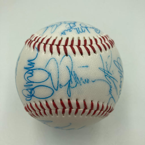 Vintage 1986 New York Mets World Series Champs Team Signed Baseball JSA COA