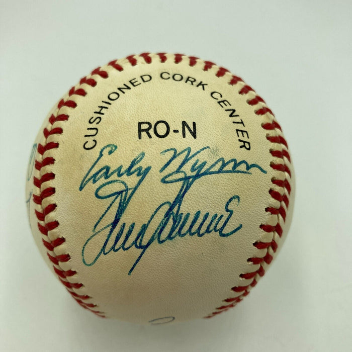 300 Win Club Signed Baseball Nolan Ryan Tom Seaver 8 Sigs JSA COA