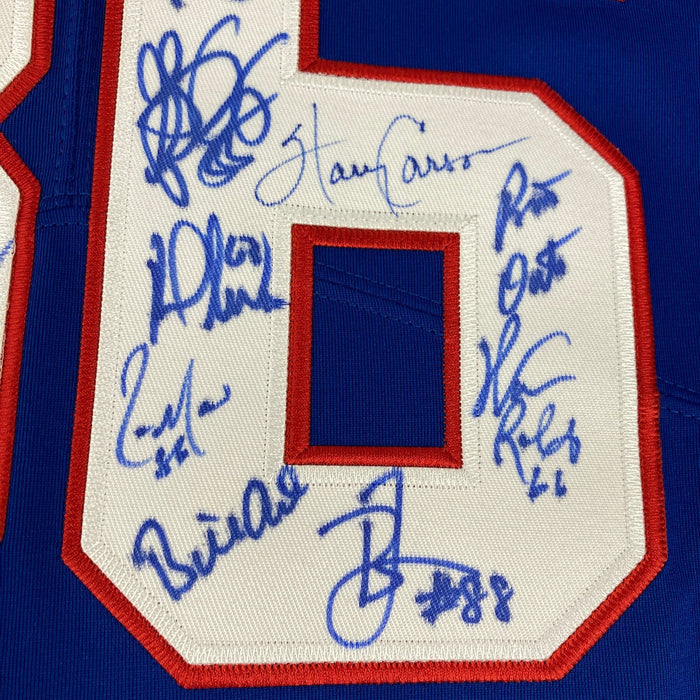1986 New York Giants Super Bowl Champs Team Signed Jersey JSA