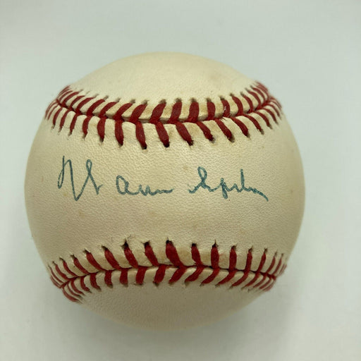 Warren Spahn Signed Official National League Baseball PSA DNA