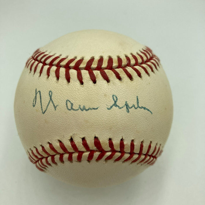 Warren Spahn Signed Official National League Baseball PSA DNA