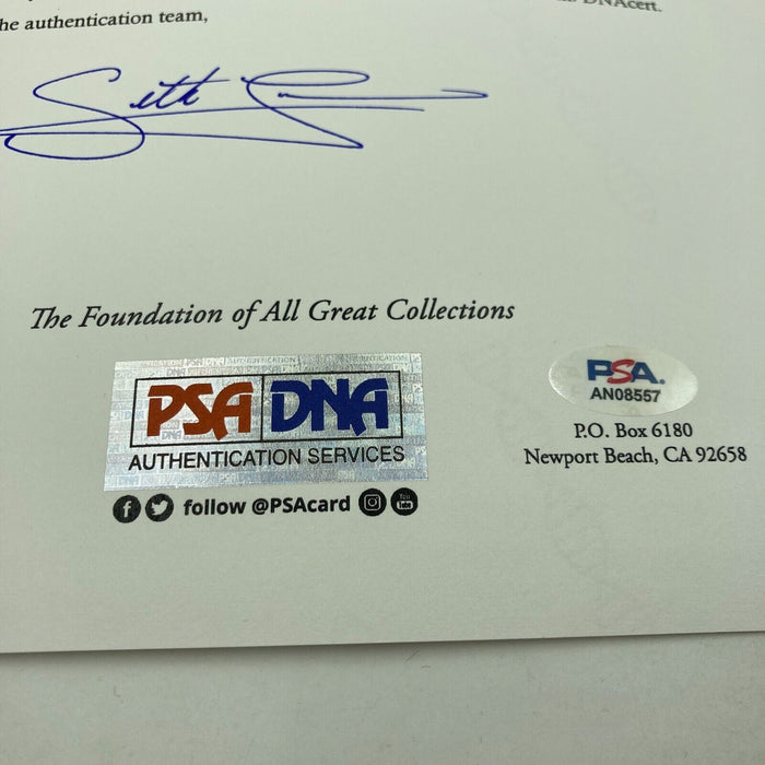 Babe Ruth Single Signed 1927 American League Baseball PSA DNA COA