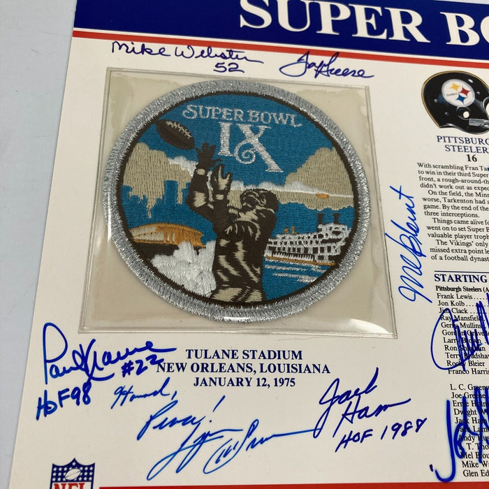 Pittsburgh Steelers Super Bowl Champs Team Signed Commemorative Patch JSA