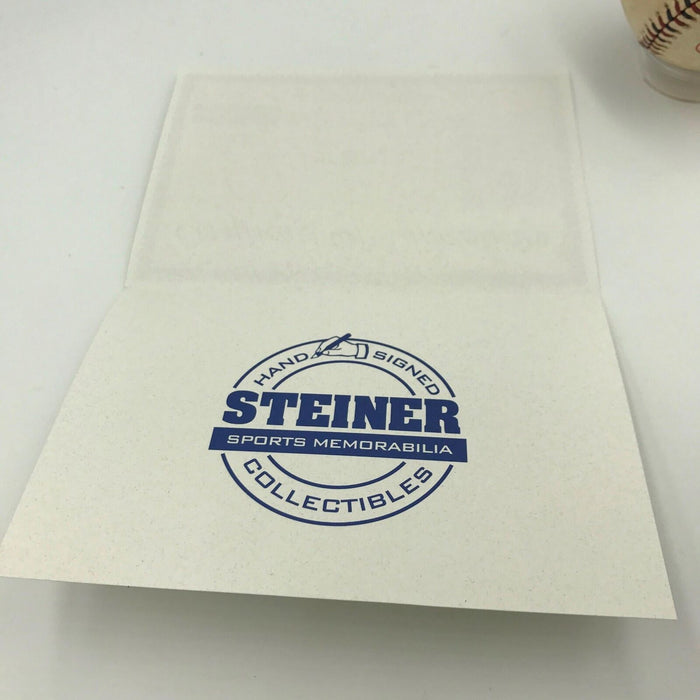 Incredible Derek Jeter Signed Game Used 2000 All Star Game Baseball Steiner COA